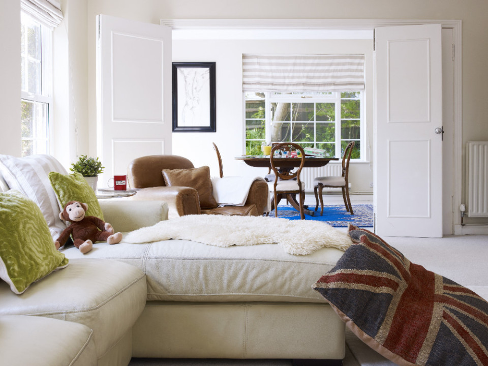 Comfortable seating area and dining table